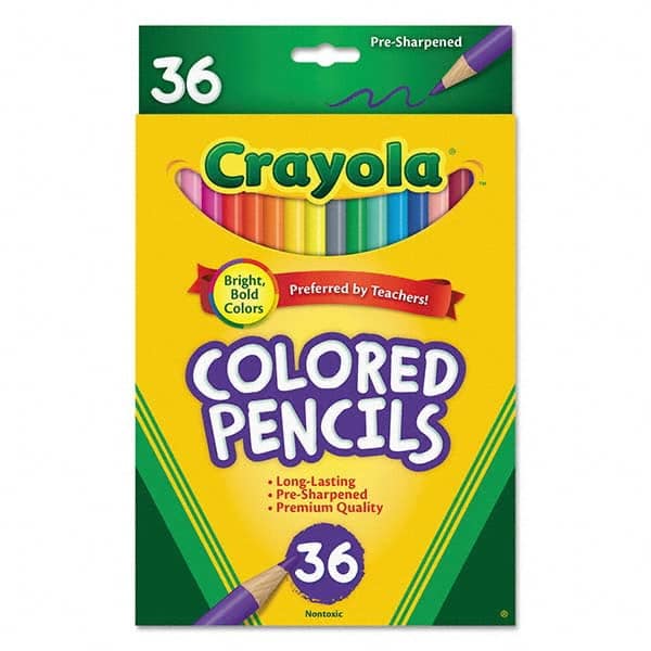 Crayola - Pens & Pencils Type: Colored Pencil Color: Assorted - Industrial Tool & Supply