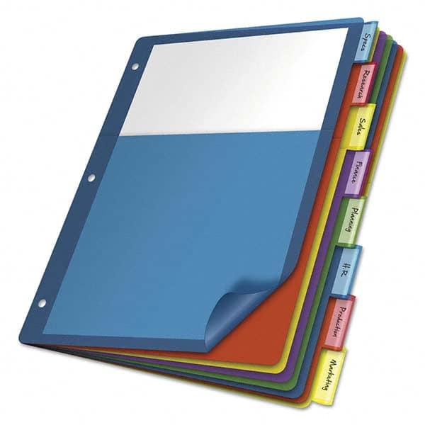 Cardinal - Tabs, Indexes & Dividers Indexes & Divider Type: Customizable Size: 11 x 8-1/2 - Industrial Tool & Supply