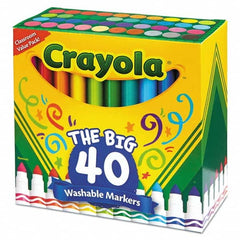 Crayola - Markers & Paintsticks Type: Washable Marker Color: Assorted - Industrial Tool & Supply