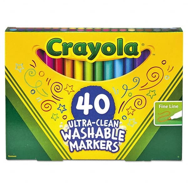 Crayola - Markers & Paintsticks Type: Art Marker Color: Assorted - Industrial Tool & Supply