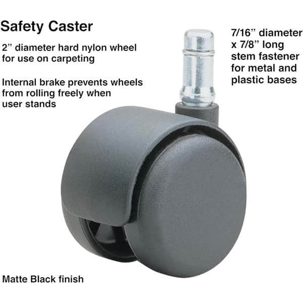 Master Caster - Cushions, Casters & Chair Accessories Type: Caster Set For Use With: Office and Home Furniture - Industrial Tool & Supply