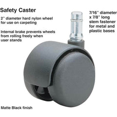 Master Caster - Cushions, Casters & Chair Accessories Type: Caster Set For Use With: Office and Home Furniture - Industrial Tool & Supply