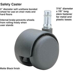 Master Caster - Cushions, Casters & Chair Accessories Type: Caster Set For Use With: Office and Home Furniture - Industrial Tool & Supply