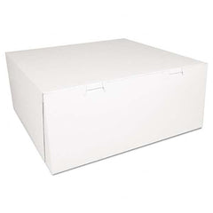 SCT - Bakery Boxes, White, Paperboard,14 x 14 x 6, 50/Carton - Industrial Tool & Supply