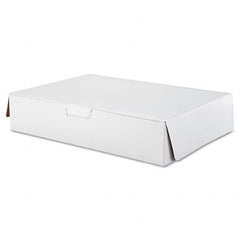 SCT - Tuck-Top Bakery Boxes, 19w x 14d x 4h, White, 50/Carton - Industrial Tool & Supply