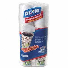 Dixie - Combo Bag, Paper Hot Cups, 10 oz, 50/Pack - Industrial Tool & Supply