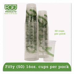 ECO PRODUCTS - GreenStripe Renewable/Compostable Cold Cups Convenience Pack, 16 oz, 50/PK - Industrial Tool & Supply