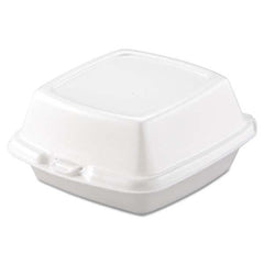 DART - Carryout Food Containers, Foam, 1-Comp, 5 7/8 x 6 x 3, White, 500/Carton - Industrial Tool & Supply