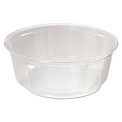 Fabri-Kal - Microwavable Deli Containers, 8 oz, Clear, 500/Carton - Industrial Tool & Supply