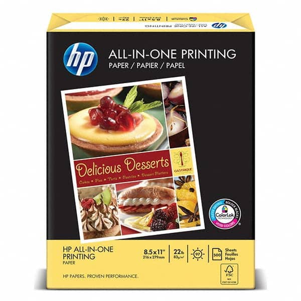 Hewlett-Packard - Office Machine Supplies & Accessories Office Machine/Equipment Accessory Type: Copy Paper For Use With: Laser Printers; Inkjet Printers - Industrial Tool & Supply