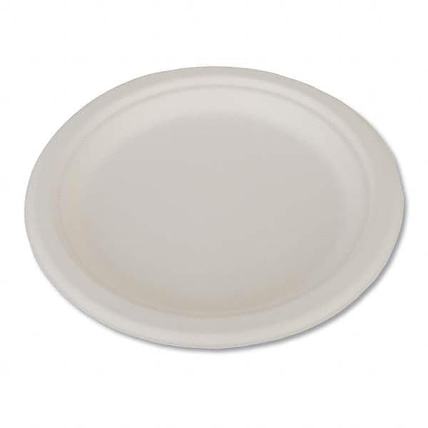 SCT - ChampWare Heavyweight Bagasse Dinnerware, Plate, 9", White, 500/Carton - Industrial Tool & Supply