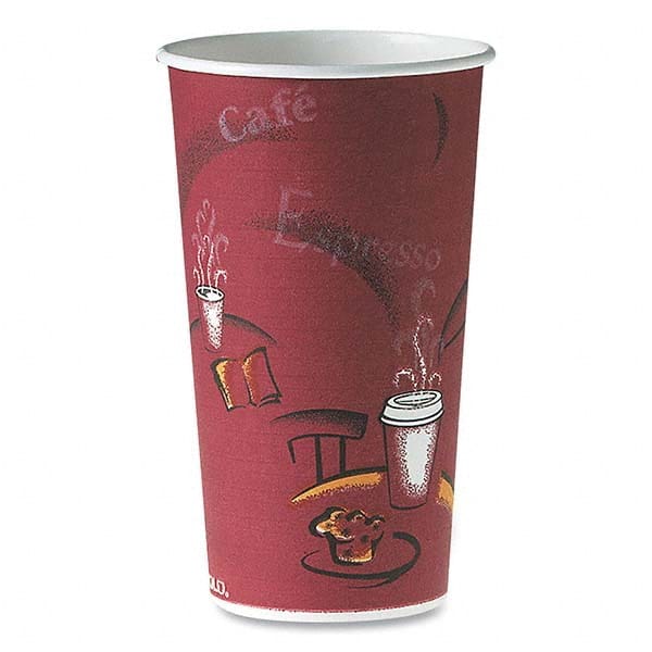DART - Polycoated Hot Paper Cups, 20 oz, Bistro Design, 600/Carton - Industrial Tool & Supply