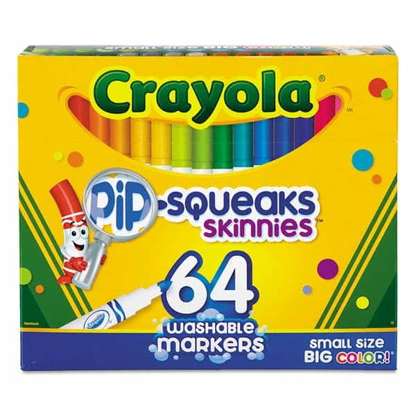 Crayola - Markers & Paintsticks Type: Washable Marker Color: Assorted - Industrial Tool & Supply