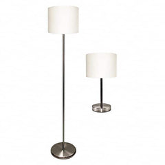 LEDU - Task Lights Fixture Type: Floor Lamp Color: Silver/White - Industrial Tool & Supply