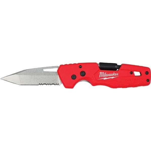 Milwaukee Tool - Pocket & Folding Knives Knife Type: Folding Knife Edge Type: Partially Serrated - Industrial Tool & Supply