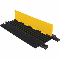 Checkers - On Floor Cable Covers Cover Material: Polyurethane Number of Channels: 4 - Industrial Tool & Supply