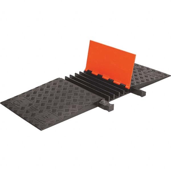 Checkers - On Floor Cable Covers Cover Material: Polyurethane Number of Channels: 5 - Industrial Tool & Supply