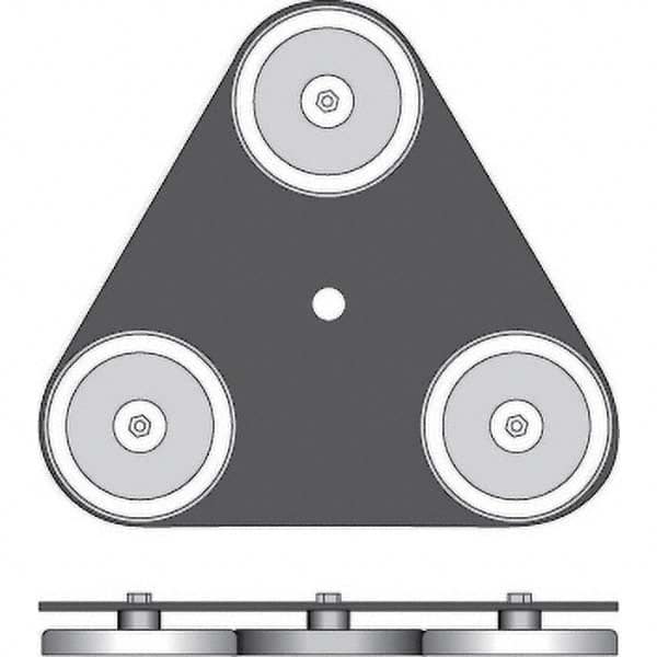 Checkers - Flag Pole Accessories Type: Magnetic Base Material: Steel - Industrial Tool & Supply