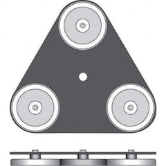 Checkers - Flag Pole Accessories Type: Magnetic Base Material: Steel - Industrial Tool & Supply