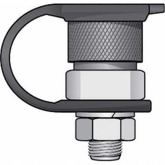Checkers - Flag Pole Accessories Type: Warning Whip Female QD Base Mount Material: Steel; Rubber - Industrial Tool & Supply