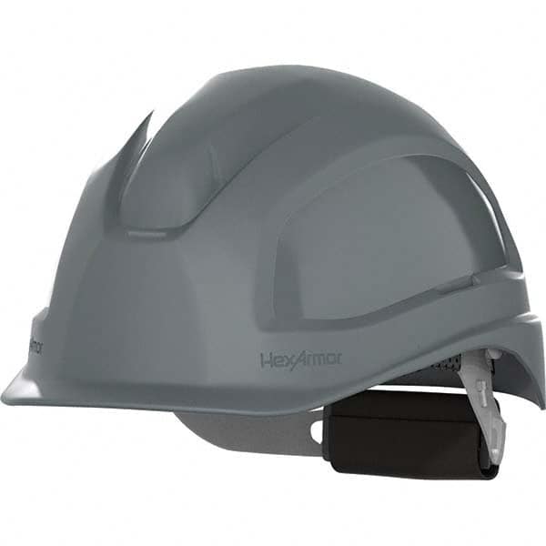 HexArmor - ANSI Type I Class E 6-Point Ratchet Short Brim Hard Hat - Industrial Tool & Supply