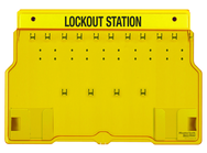 Padllock Wall Station - 15-1/2 x 22 x 1-3/4''-Unfilled; Base & Cover - Industrial Tool & Supply