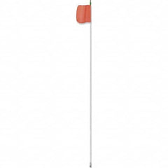 Checkers - Marking Flags Type: Warning Whip Flag w/Light Message or Pattern: Reflective X - Industrial Tool & Supply