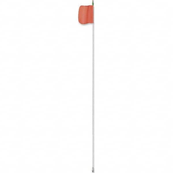 Checkers - Marking Flags Type: Warning Whip Flag Message or Pattern: Solid Color - Industrial Tool & Supply
