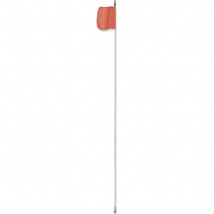 Checkers - Marking Flags Type: Warning Whip Flag Message or Pattern: Solid Color - Industrial Tool & Supply