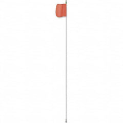 Checkers - Marking Flags Type: Warning Whip Flag w/Light Message or Pattern: Reflective X - Industrial Tool & Supply