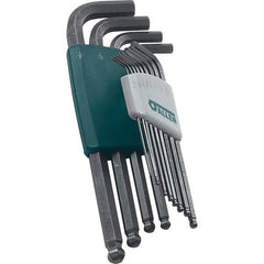 Allen - Hex Key Sets Tool Type: Ball End Handle Type: L-Key Long Arm - Industrial Tool & Supply