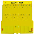 Padllock Wall Station - 22 x 22 x 1-3/4''-Unfilled; Base & Cover - Industrial Tool & Supply