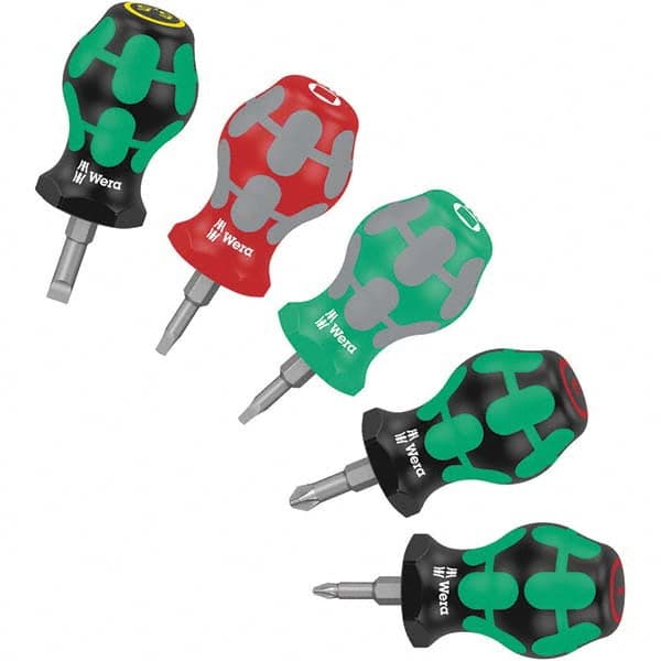 Wera - Screwdriver Sets Screwdriver Types Included: Phillips; Slotted; Square Number of Pieces: 5 - Industrial Tool & Supply