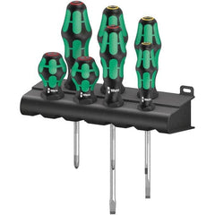 Wera - Screwdriver Sets Screwdriver Types Included: Phillips; Slotted Number of Pieces: 7 - Industrial Tool & Supply