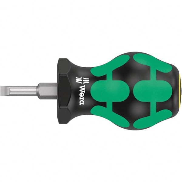 Wera - Slotted Screwdrivers Tool Type: Stubby Overall Length Range: 3" - 6.9" - Industrial Tool & Supply