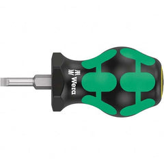 Wera - Slotted Screwdrivers Tool Type: Stubby Overall Length Range: 3" - 6.9" - Industrial Tool & Supply
