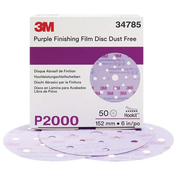 3M - Hook & Loop Discs Abrasive Type: Film Disc Disc Diameter (Inch): 6 - Industrial Tool & Supply
