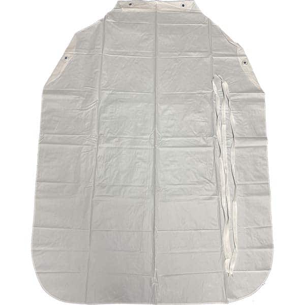 PRO-SAFE - Disposable & Chemical Resistant Aprons; Color: White - Exact Industrial Supply