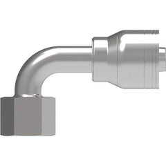 Eaton - Hydraulic Hose Fittings & Couplings Type: Female ORS Swivel Short Drop 90 Elbow Hose Diameter: 1 (Inch) - Industrial Tool & Supply