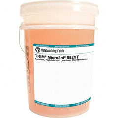 Master Fluid Solutions - TRIM MicroSol 692XT 5 Gal Pail Cutting, Drilling, Sawing, Grinding, Tapping & Turning Fluid - Industrial Tool & Supply