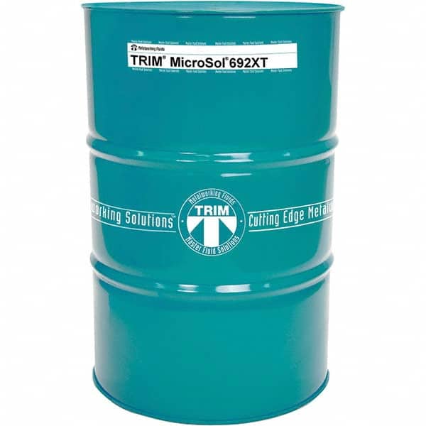Master Fluid Solutions - TRIM MicroSol 692XT 54 Gal Drum Cutting, Drilling, Sawing, Grinding, Tapping & Turning Fluid - Industrial Tool & Supply