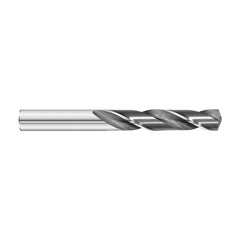 #43 Dia. × 0.089″ Shank × 1″ Flute Length × 2″ OAL, 7xD, 135°, Uncoated, 2xD Flute, External Coolant, Round Solid Carbide Drill - Industrial Tool & Supply