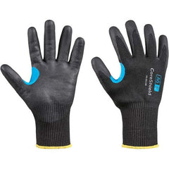 Honeywell - Size M (8), ANSI Cut Lvl A6, Puncture Lvl 1, Abrasion Lvl 6, Nitrile Coated Cut Resistant Gloves - Industrial Tool & Supply