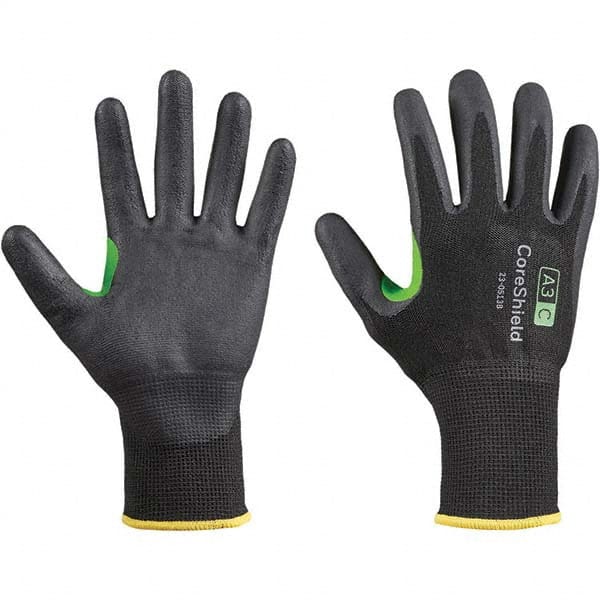 Honeywell - Size L (9), ANSI Cut Lvl A3, Puncture Lvl 1, Abrasion Lvl 6, Nitrile Coated Cut Resistant Gloves - Industrial Tool & Supply