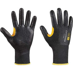 Honeywell - Size L (9), ANSI Cut Lvl A2, Puncture Lvl 1, Abrasion Lvl 6, Nitrile Coated Cut Resistant Gloves - Industrial Tool & Supply