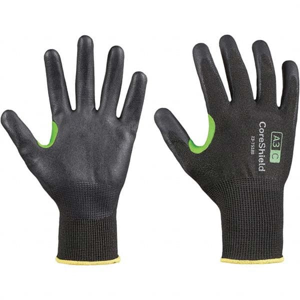 Honeywell - Size L (9), ANSI Cut Lvl A3, Puncture Lvl 1, Abrasion Lvl 6, Nitrile Coated Cut Resistant Gloves - Industrial Tool & Supply
