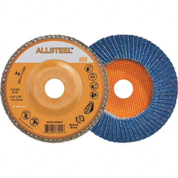 WALTER Surface Technologies - Flap Discs Abrasive Type: Coated Flap Disc Type: Type 27 - Industrial Tool & Supply