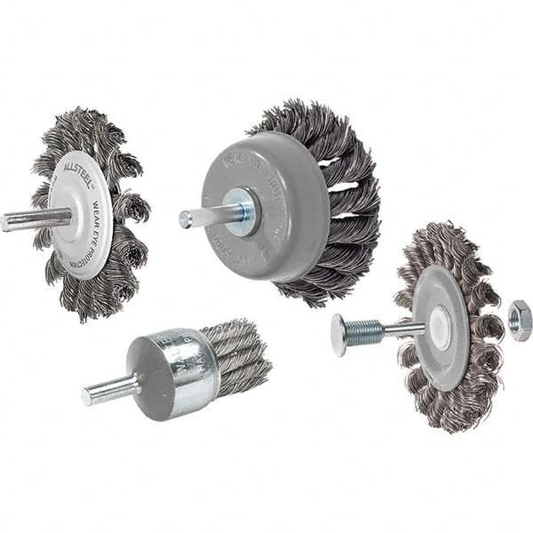 WALTER Surface Technologies - End Brushes Brush Diameter (Inch): 1-1/8 Fill Material: Stainless Steel - Industrial Tool & Supply