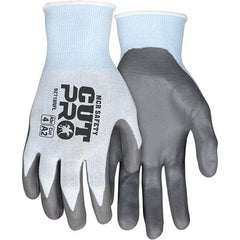 MCR Safety - Size L, ANSI Cut Lvl A2, Puncture Lvl 3, Abrasion Lvl 4, Foam Nitrile Coated Cut & Puncture Resistant Gloves - Industrial Tool & Supply