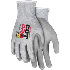 MCR Safety - Size S, ANSI Cut Lvl A6, Puncture Lvl 4, Abrasion Lvl 5, Polyurethane Coated Cut & Puncture Resistant Gloves - Industrial Tool & Supply